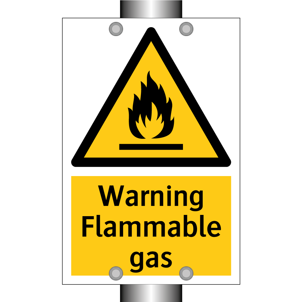 Warning Flammable gas