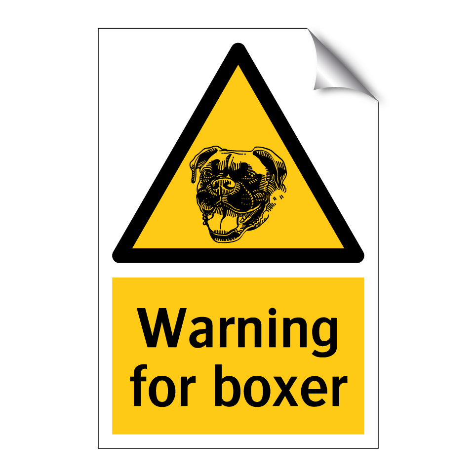 Warning for boxer