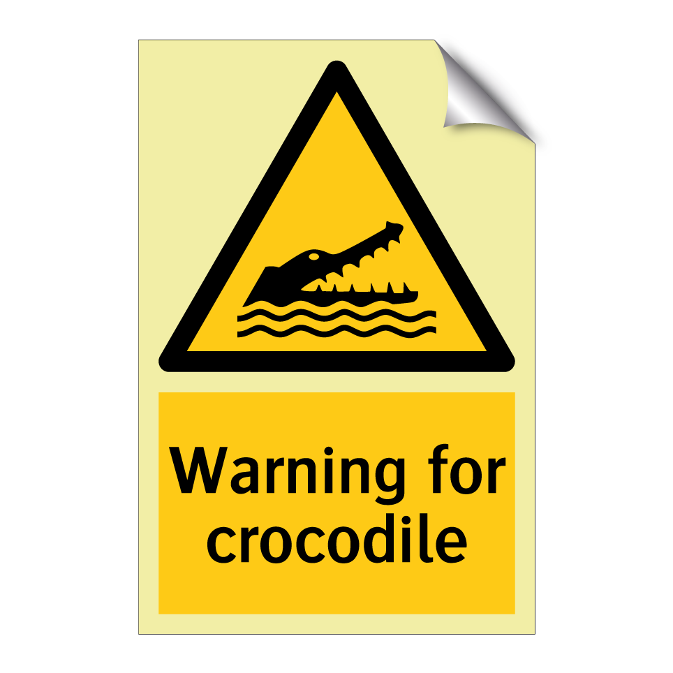 Warning for crocodile