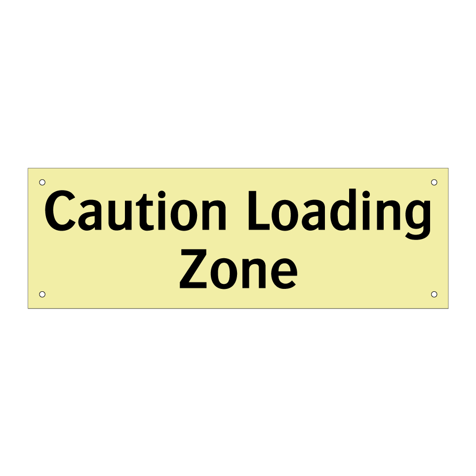 Caution Loading Zone