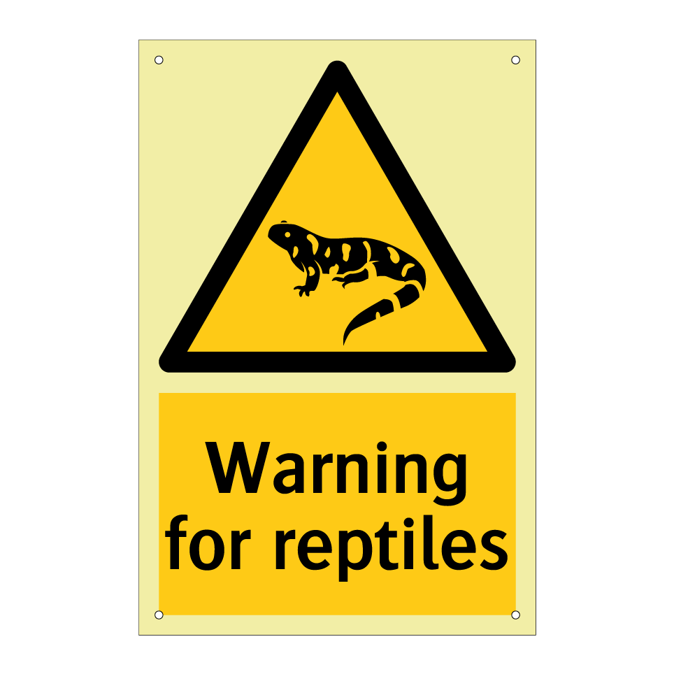 Warning for reptiles