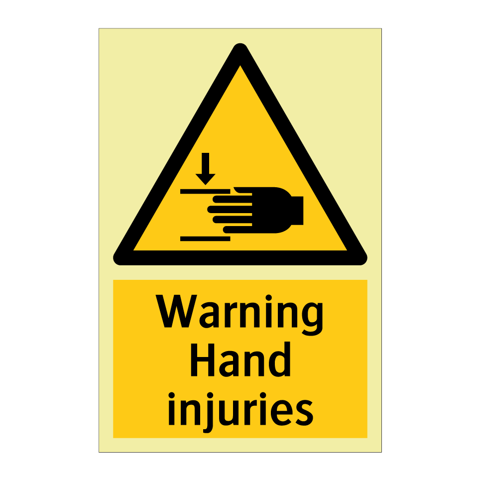 Warning Hand injuries