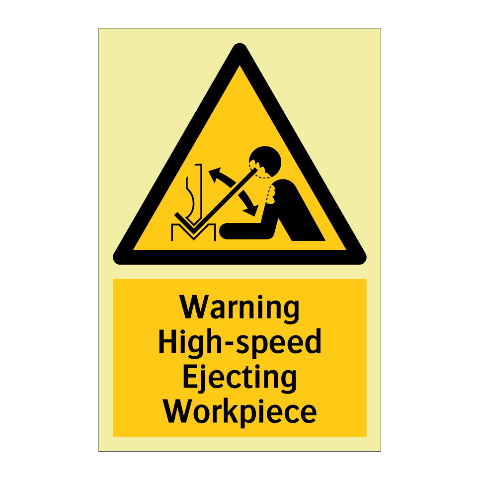 Warning High-speed Ejecting Workpiece