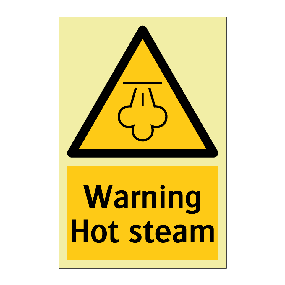 Warning Hot steam