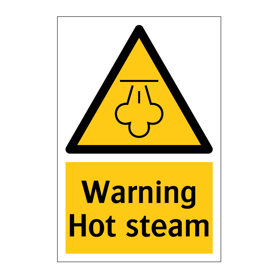 Warning Hot steam