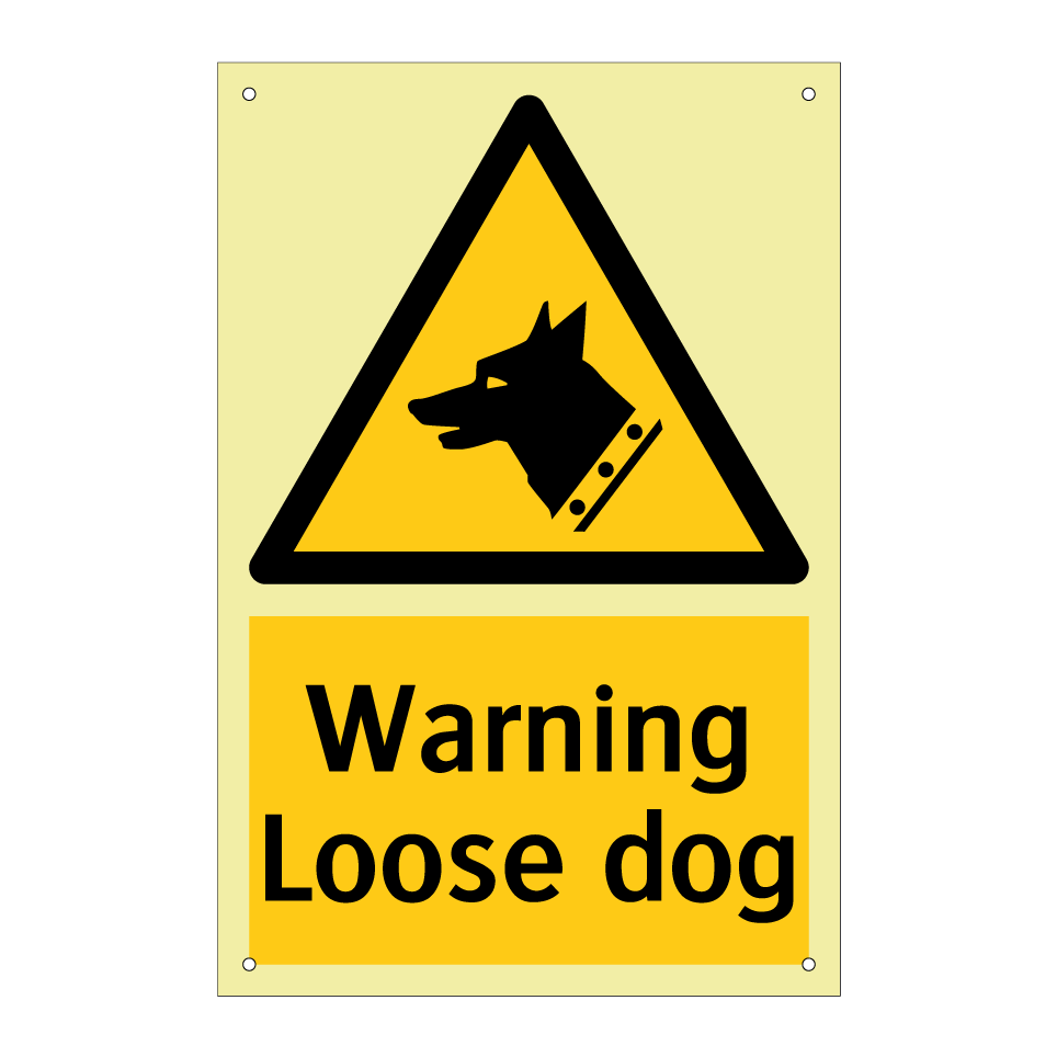 Warning Loose dog