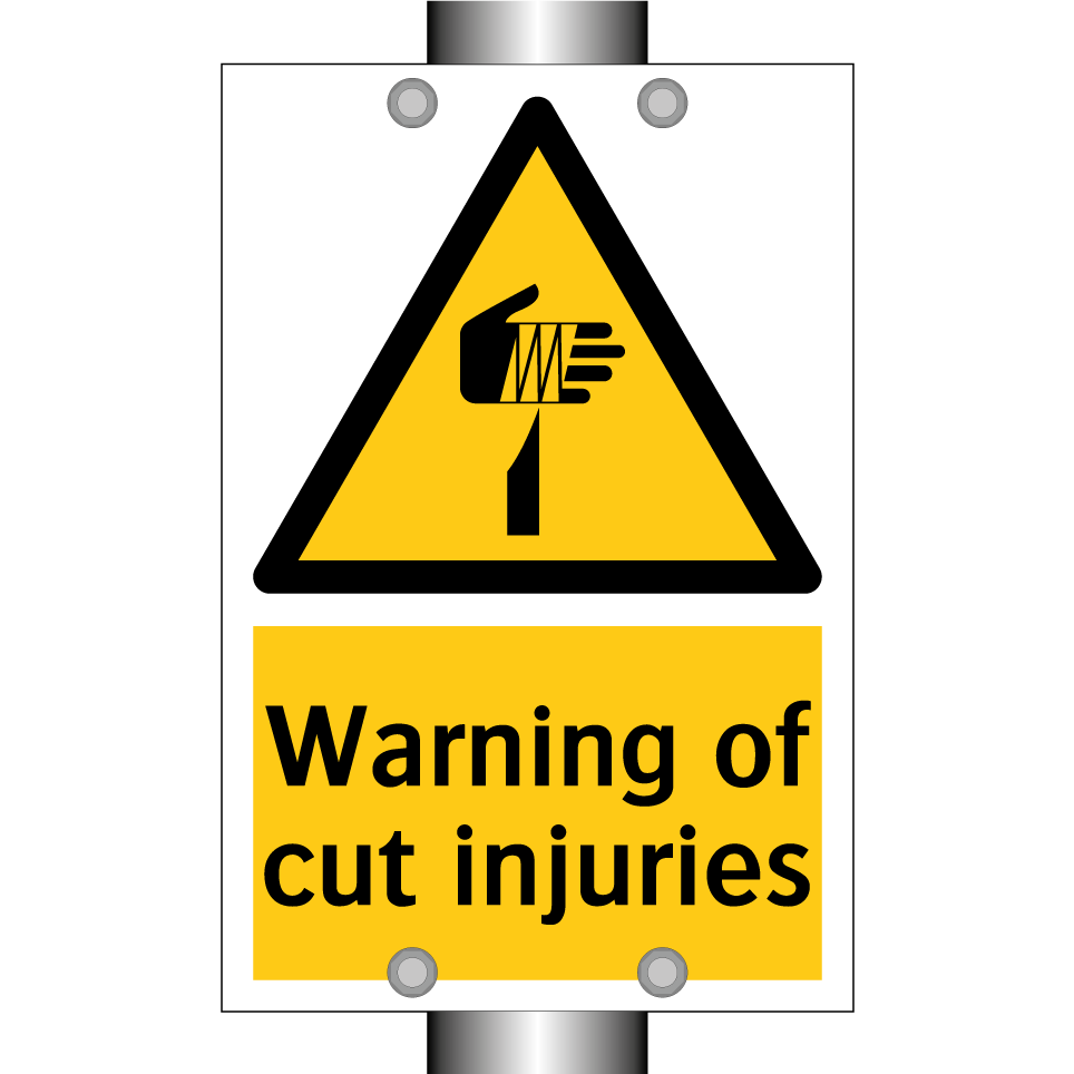 Warning of cut injuries