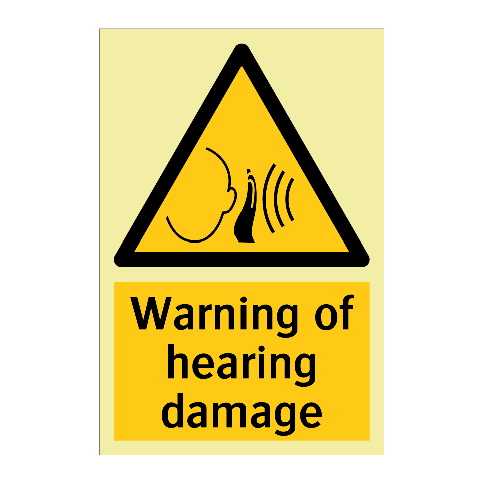Warning of hearing damage