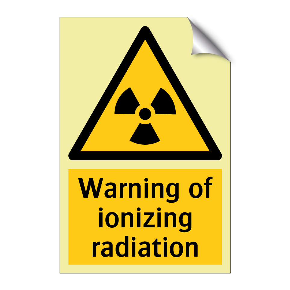 Warning of ionizing radiation