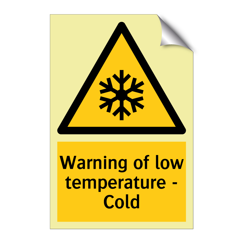 Warning of low temperature - Cold