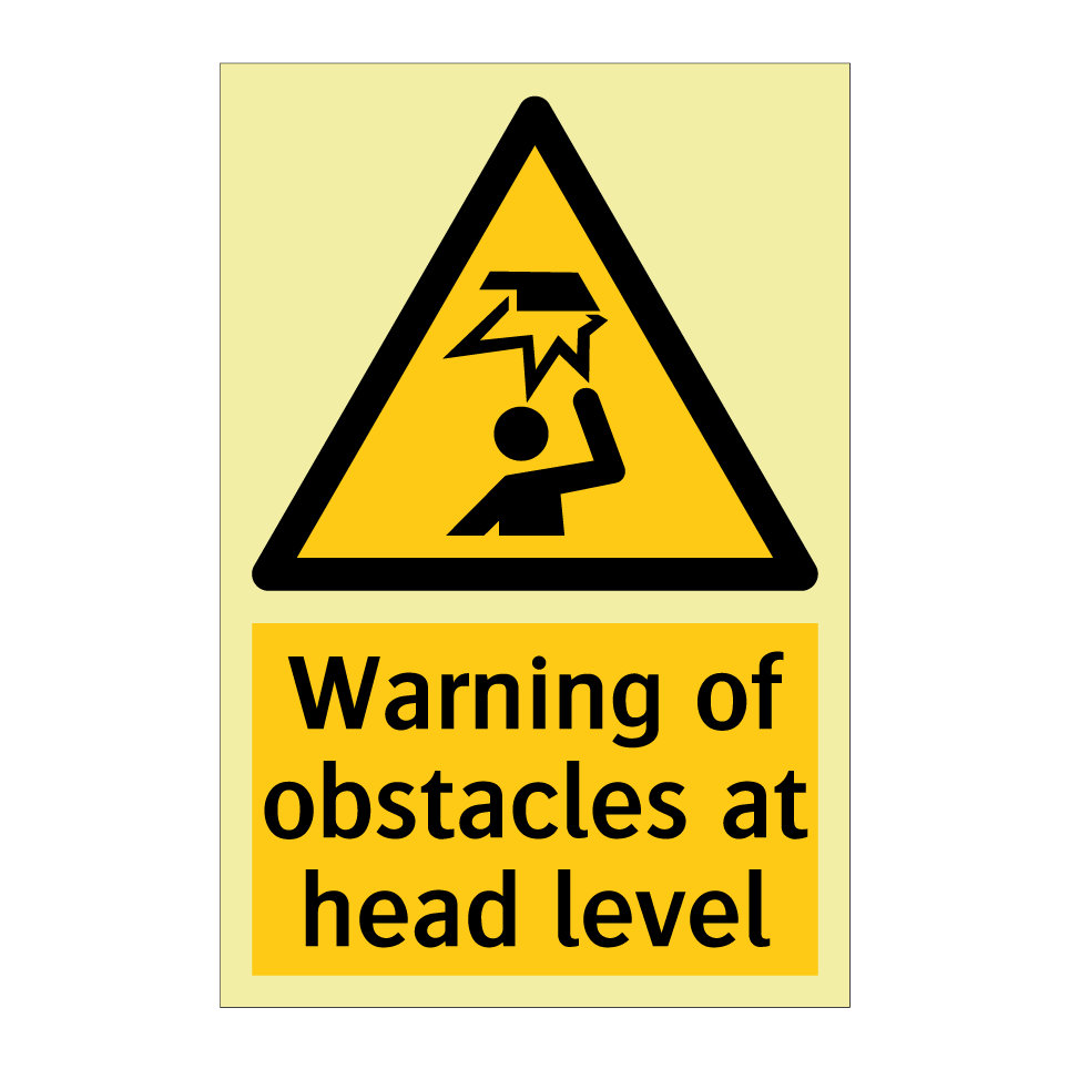 Warning of obstacles at head level
