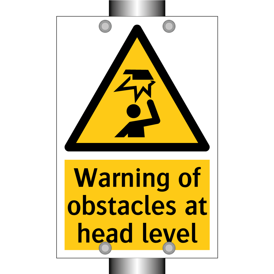 Warning of obstacles at head level