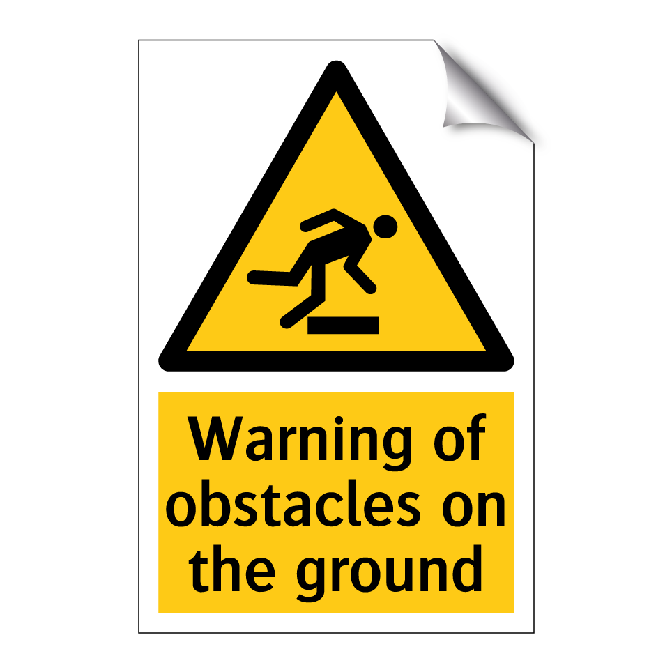 Warning of obstacles on the ground