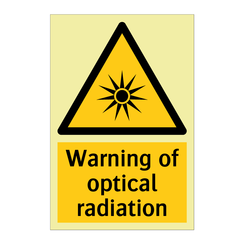 Warning of optical radiation