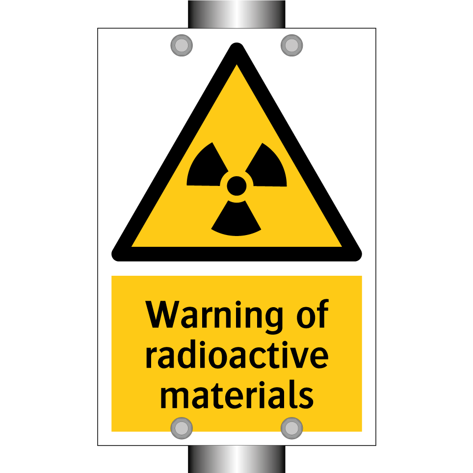 Warning of radioactive materials