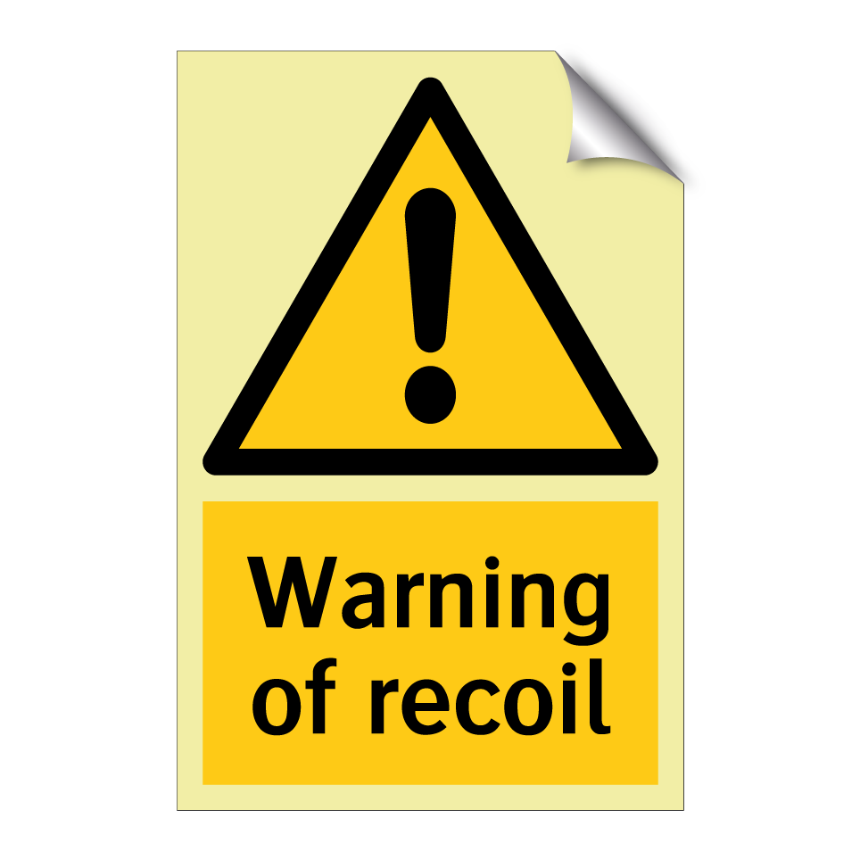 Warning of recoil