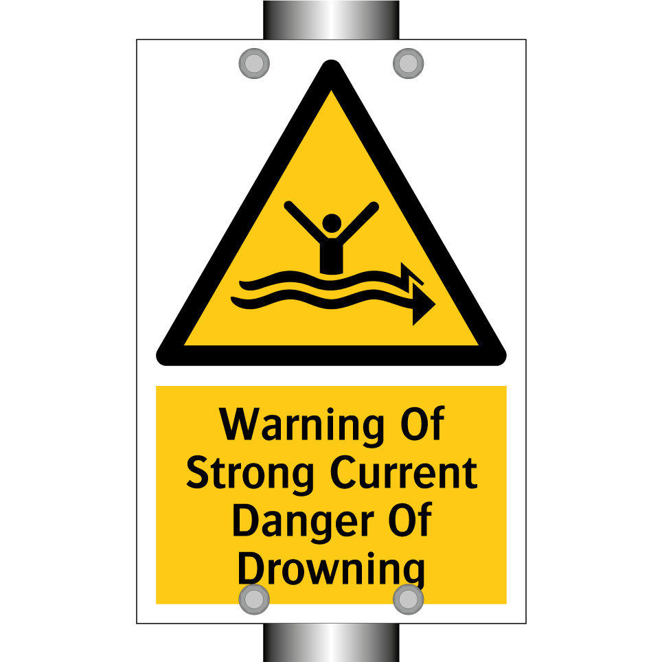 Warning Of Strong Current Danger Of Drowning