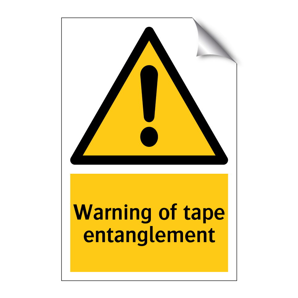 Warning of tape entanglement