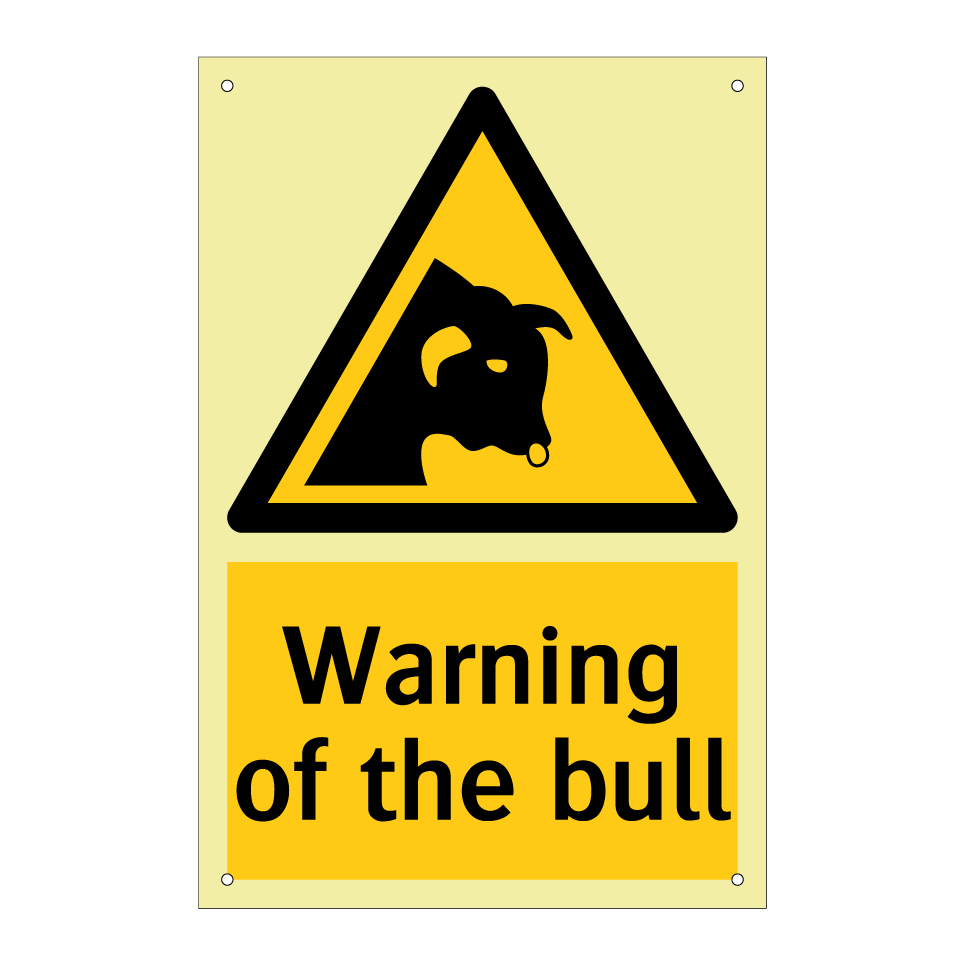 Warning of the bull