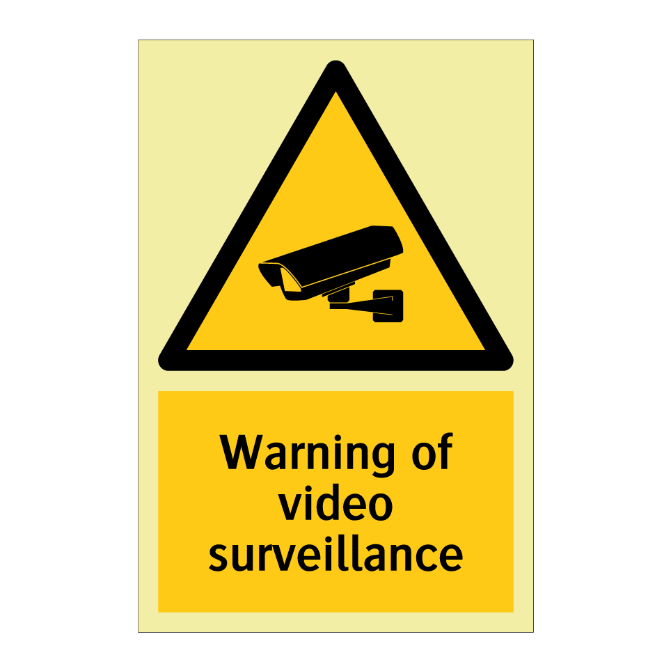 Warning of video surveillance
