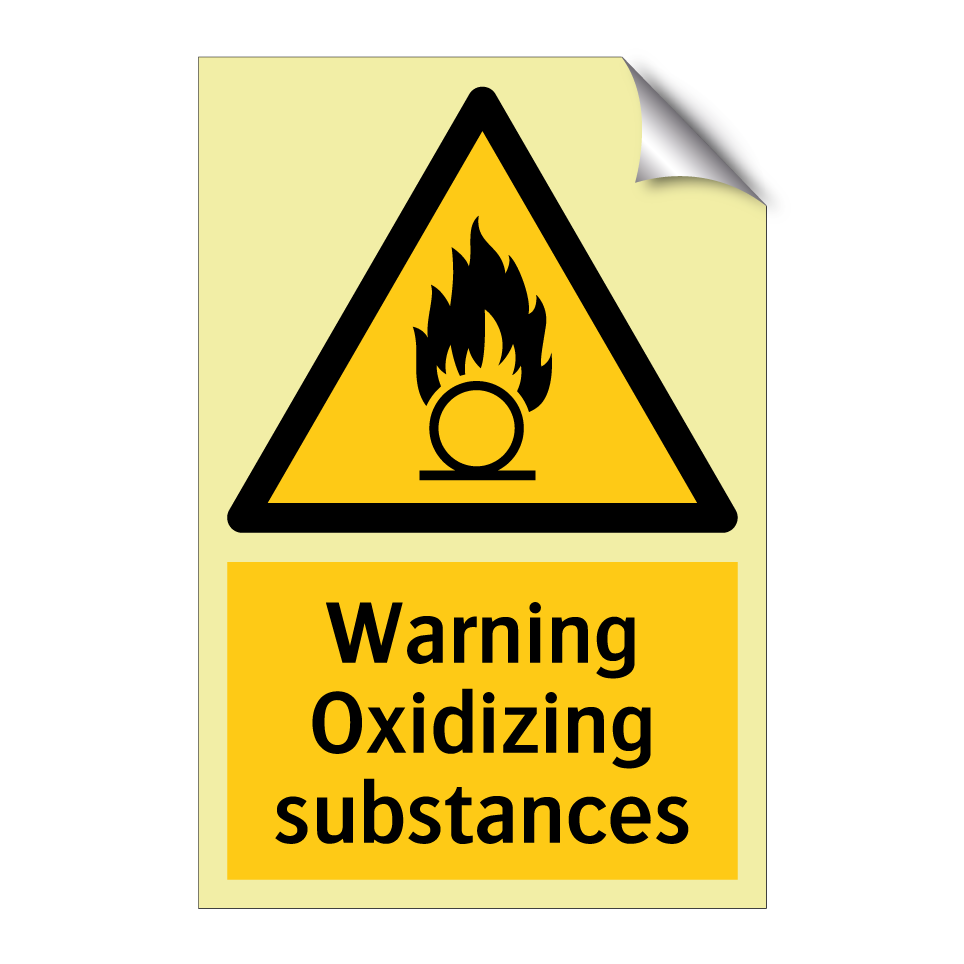 Warning Oxidizing substances