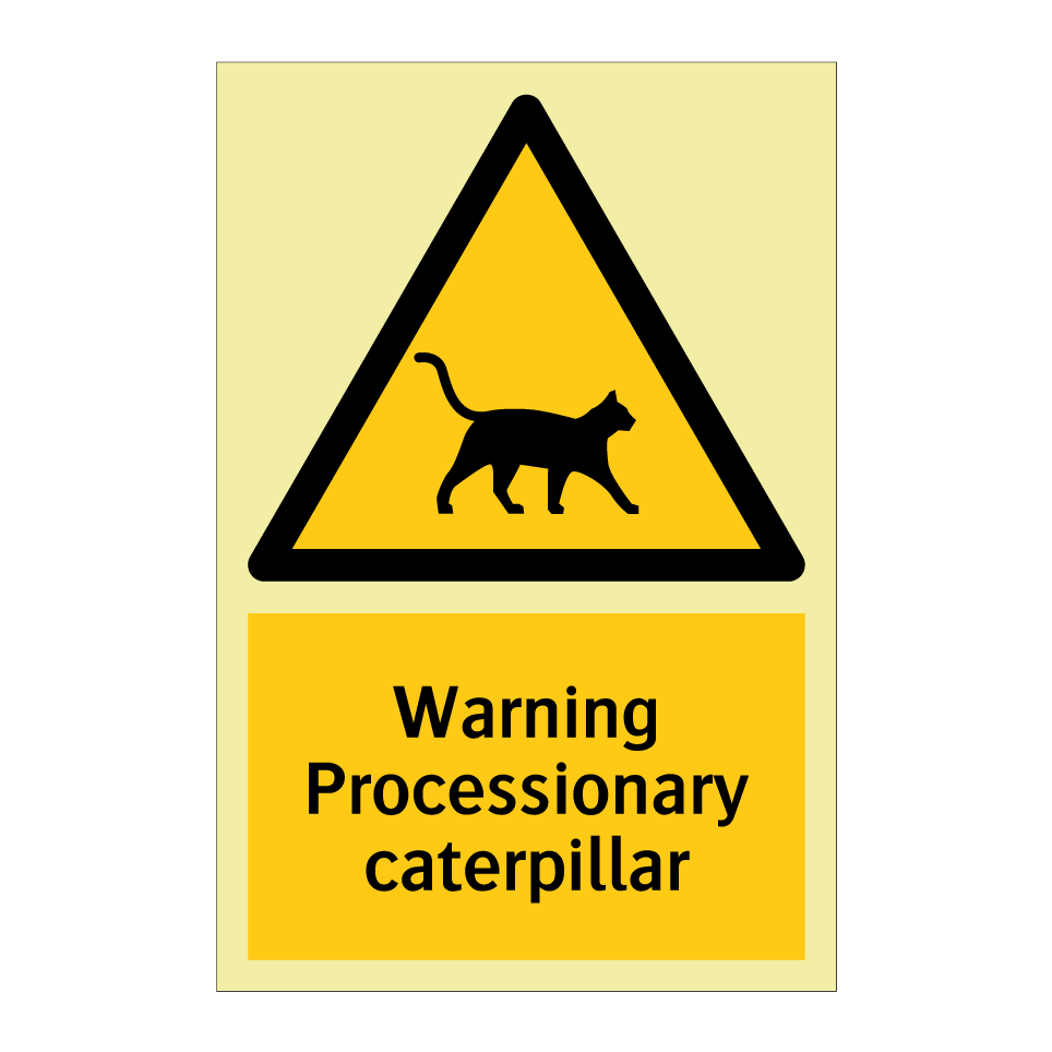 Warning Processionary caterpillar