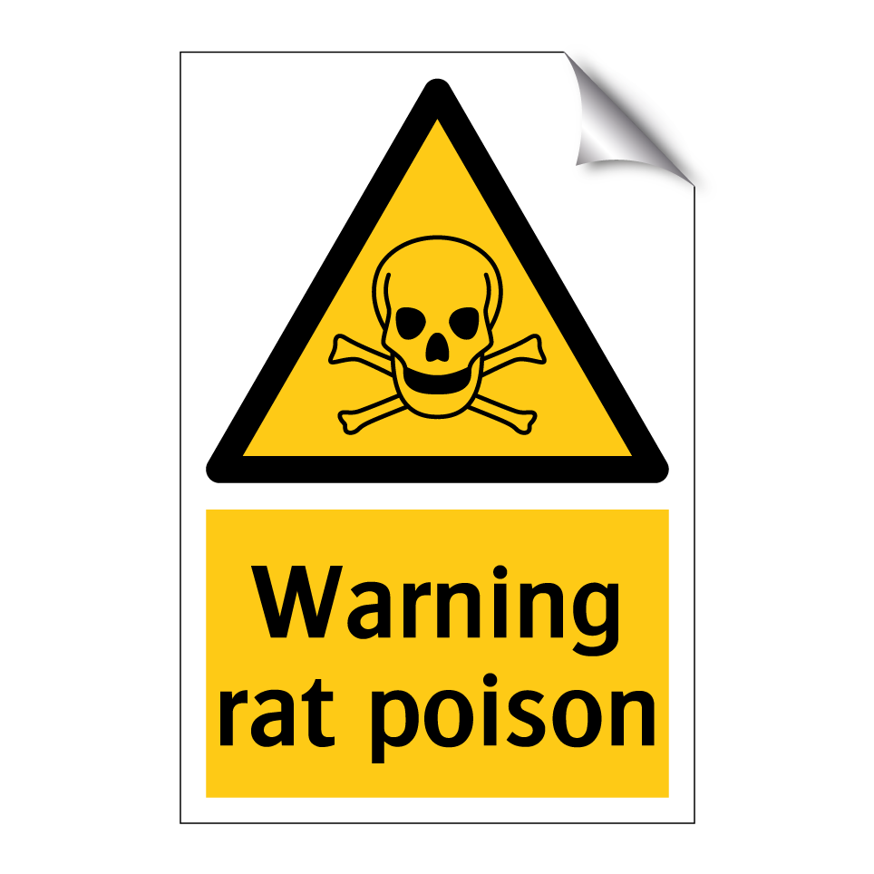 Warning rat poison