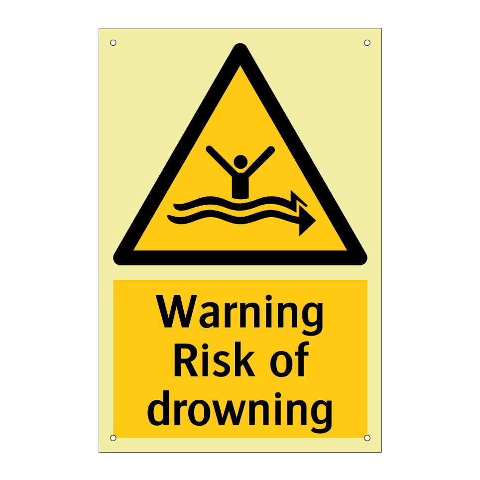 Warning Risk of drowning