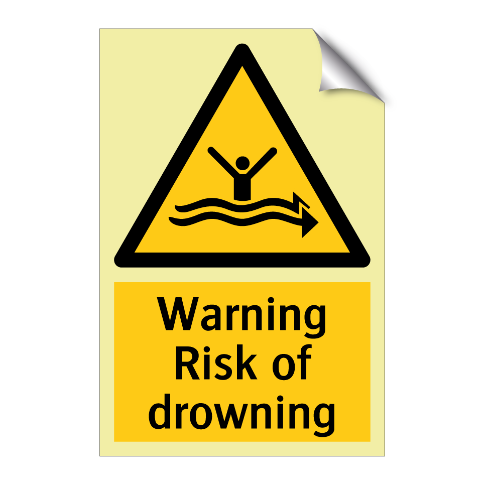 Warning Risk of drowning