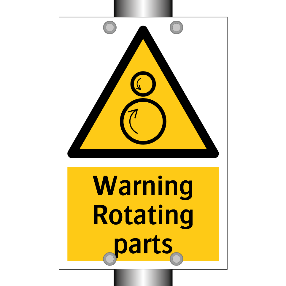 Warning Rotating parts