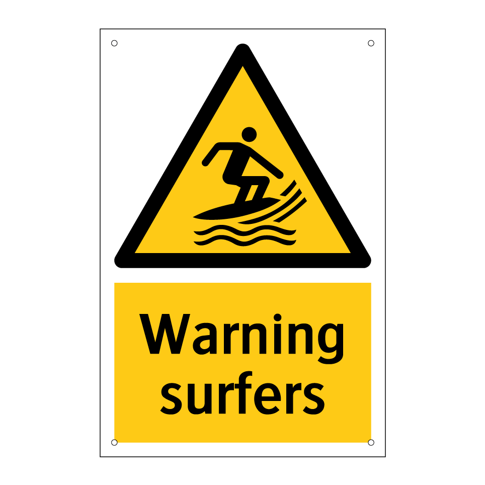 Warning surfers