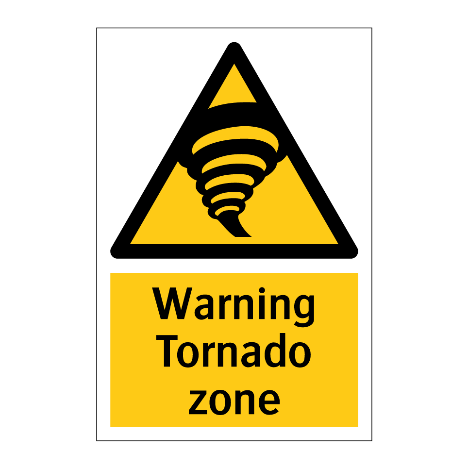 Warning Tornado zone