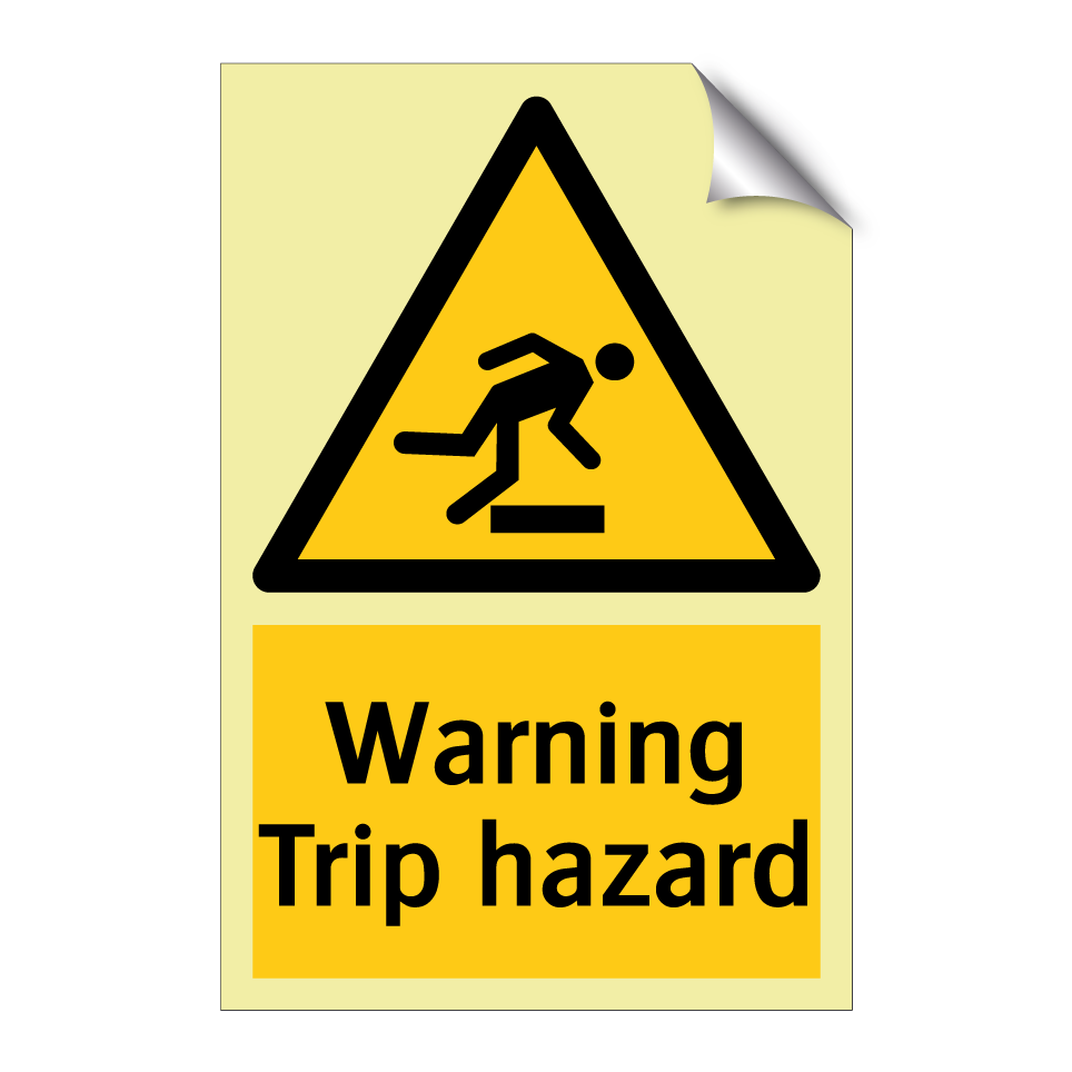 Warning Trip hazard