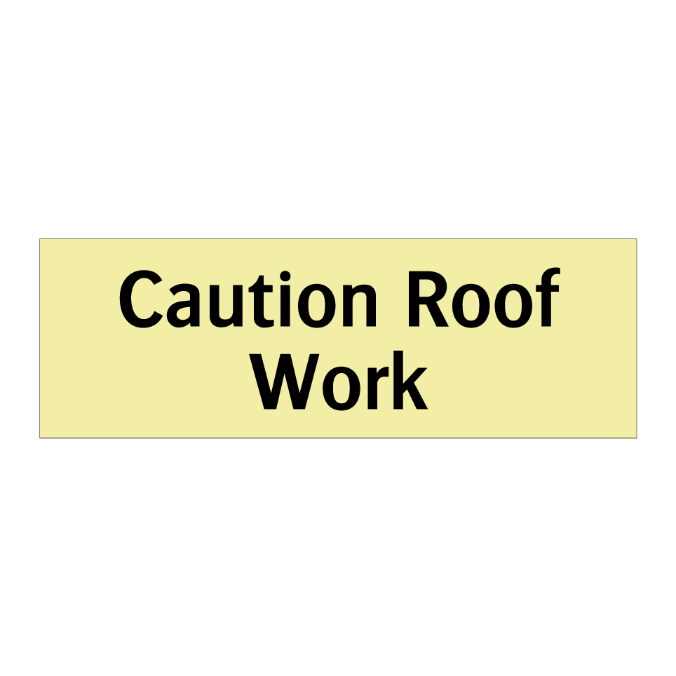 Caution Roof Work