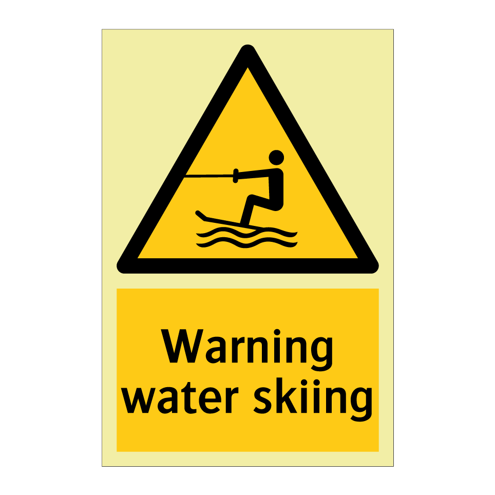 Warning water skiing