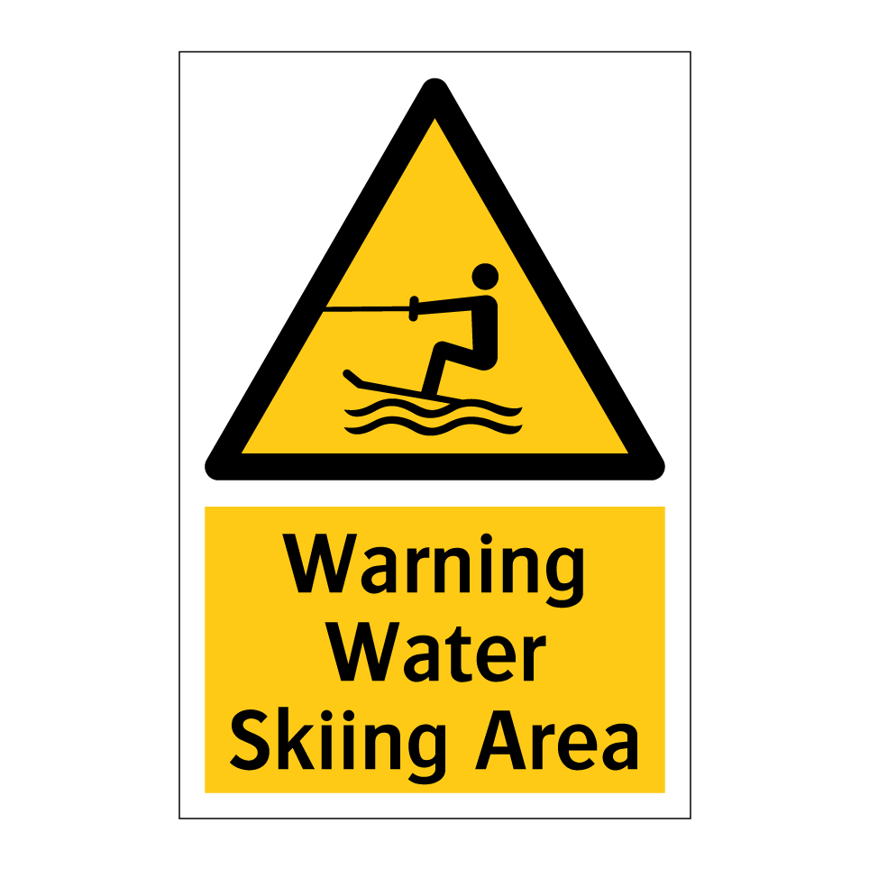 Warning Water Skiing Area