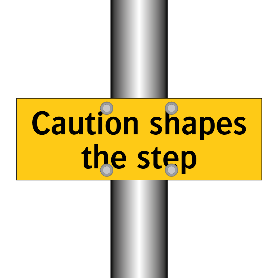 Caution shapes the step