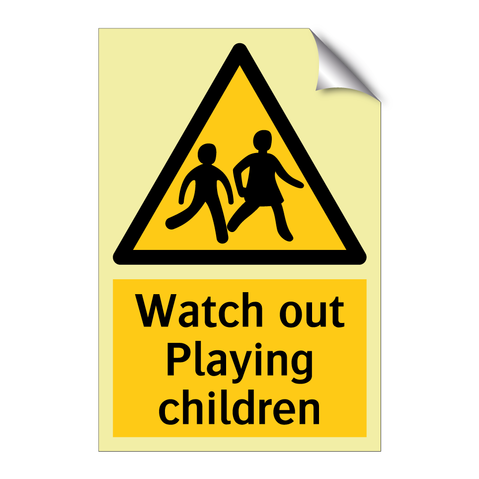 Watch out Playing children