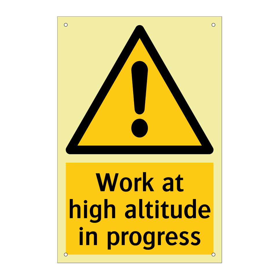 Work at high altitude in progress