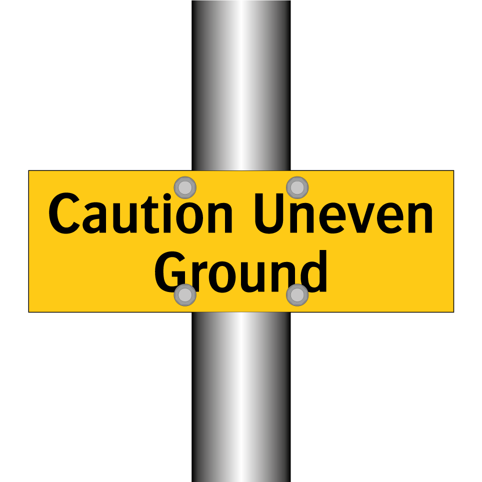 Caution Uneven Ground