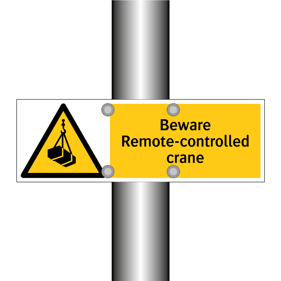 Beware Remote-controlled crane