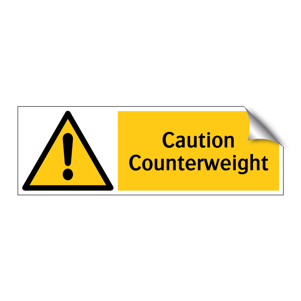 Caution Counterweight