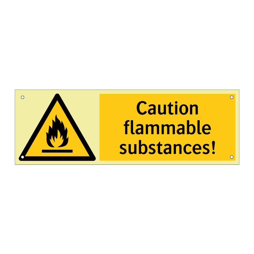 Caution flammable substances!