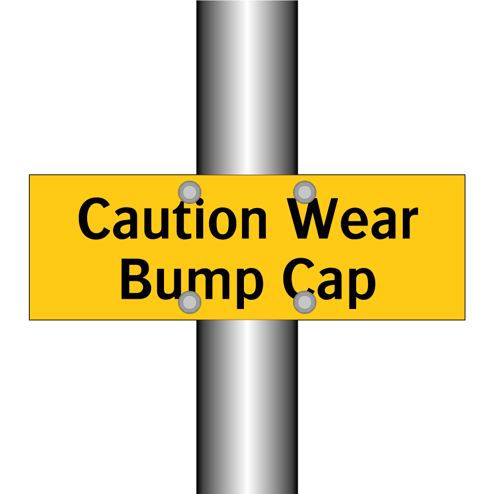 Caution Wear Bump Cap