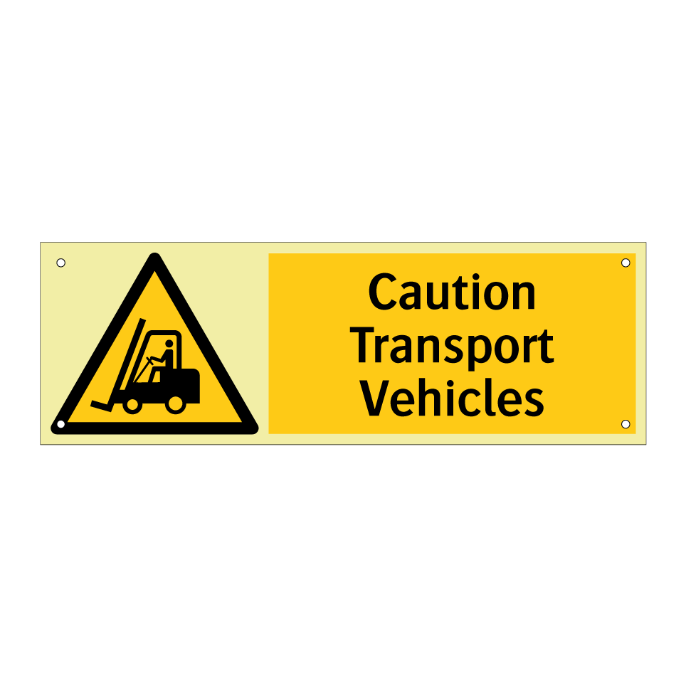 Caution Transport Vehicles