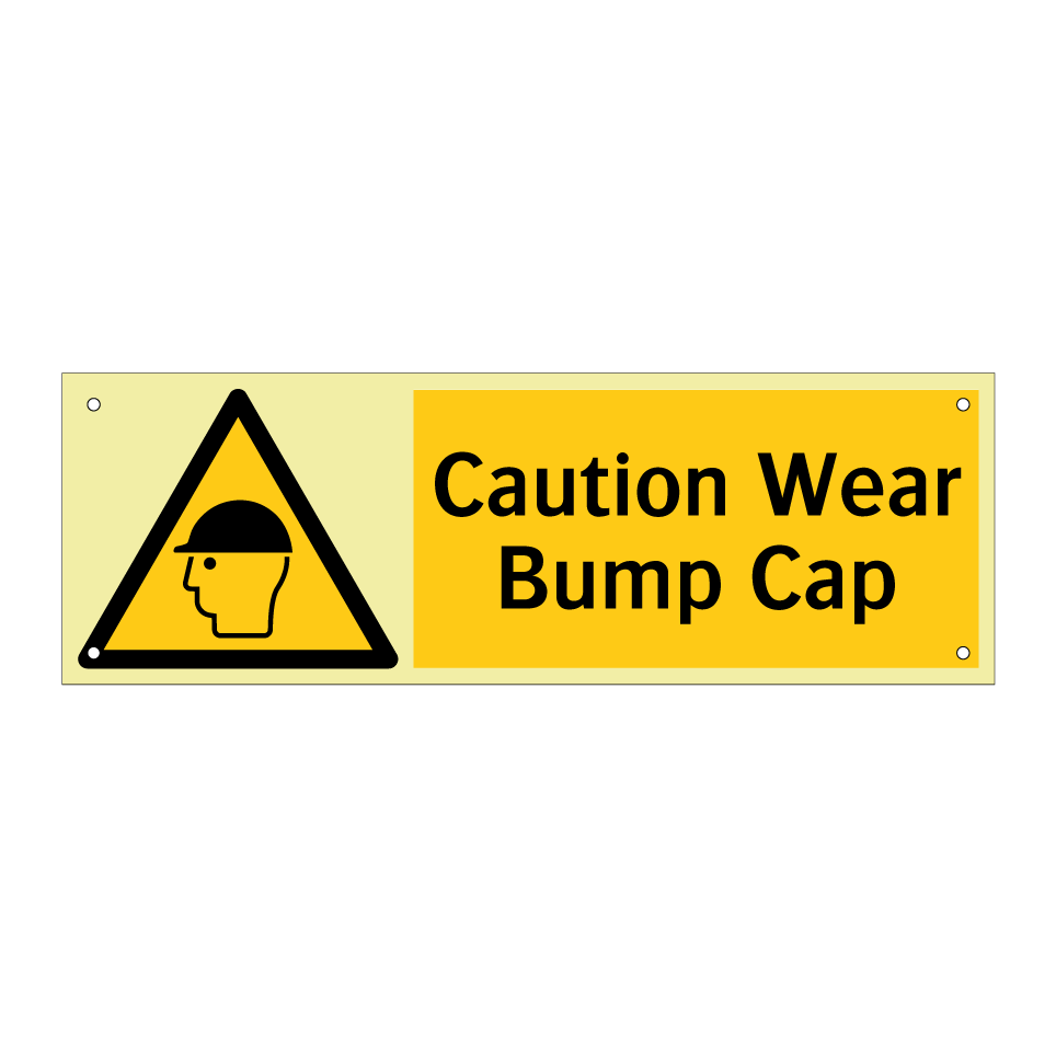 Caution Wear Bump Cap