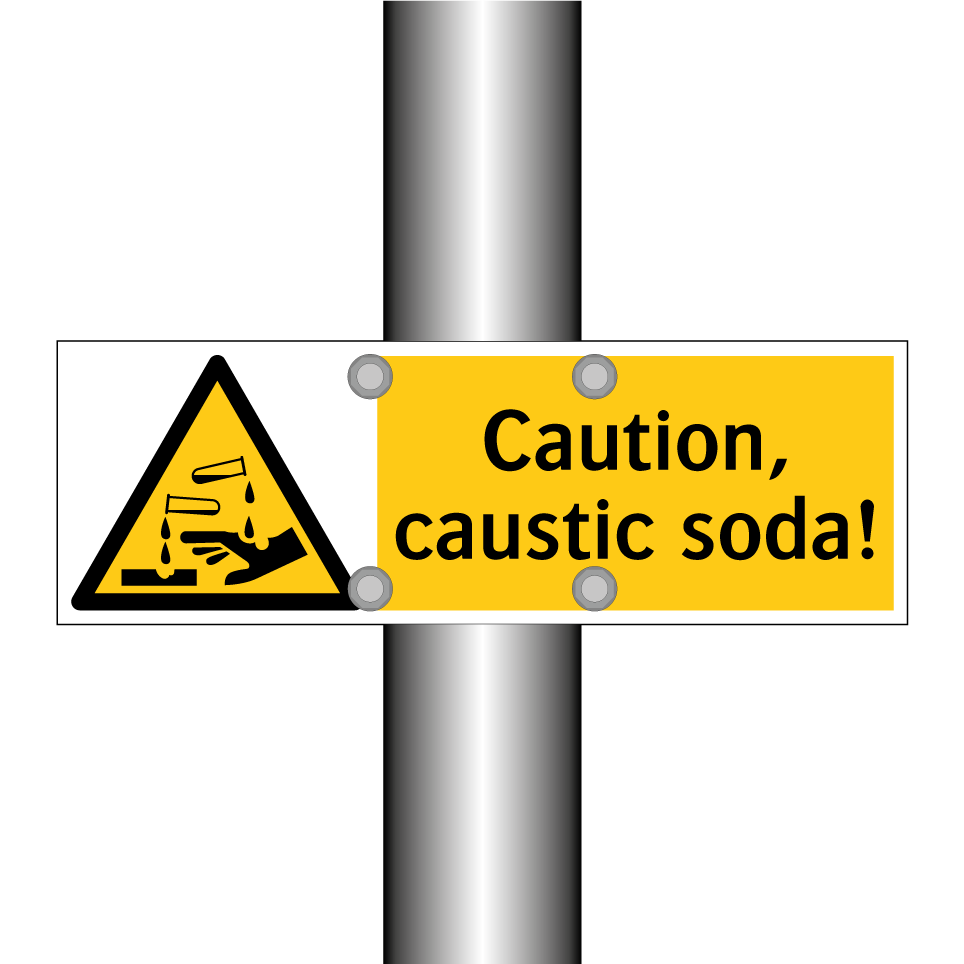 Caution, caustic soda!
