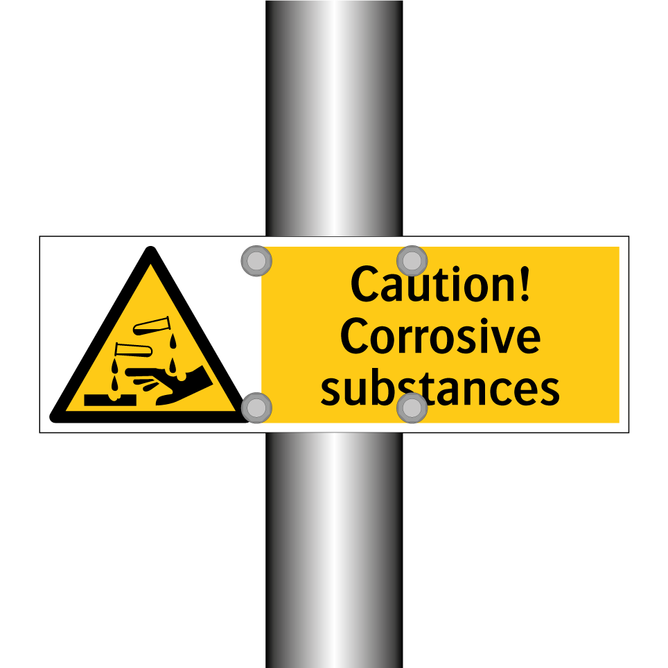 Caution! Corrosive substances