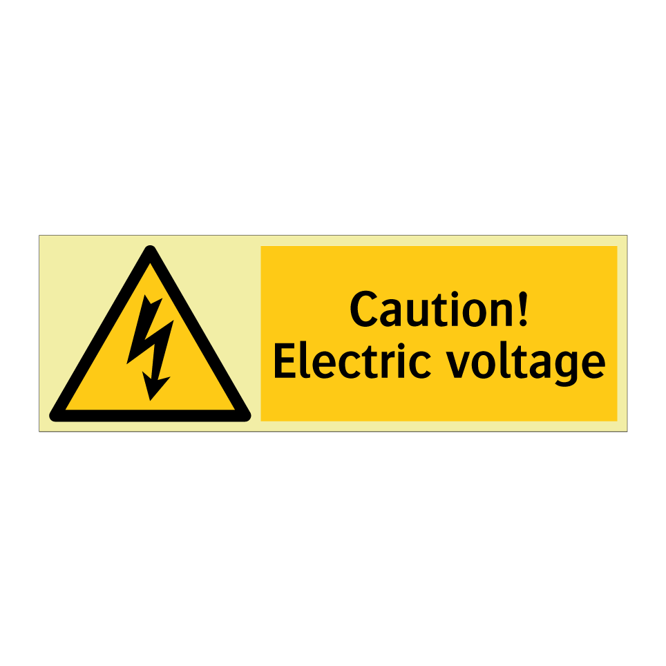Caution! Electric voltage