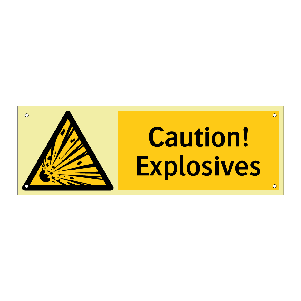 Caution! Explosives